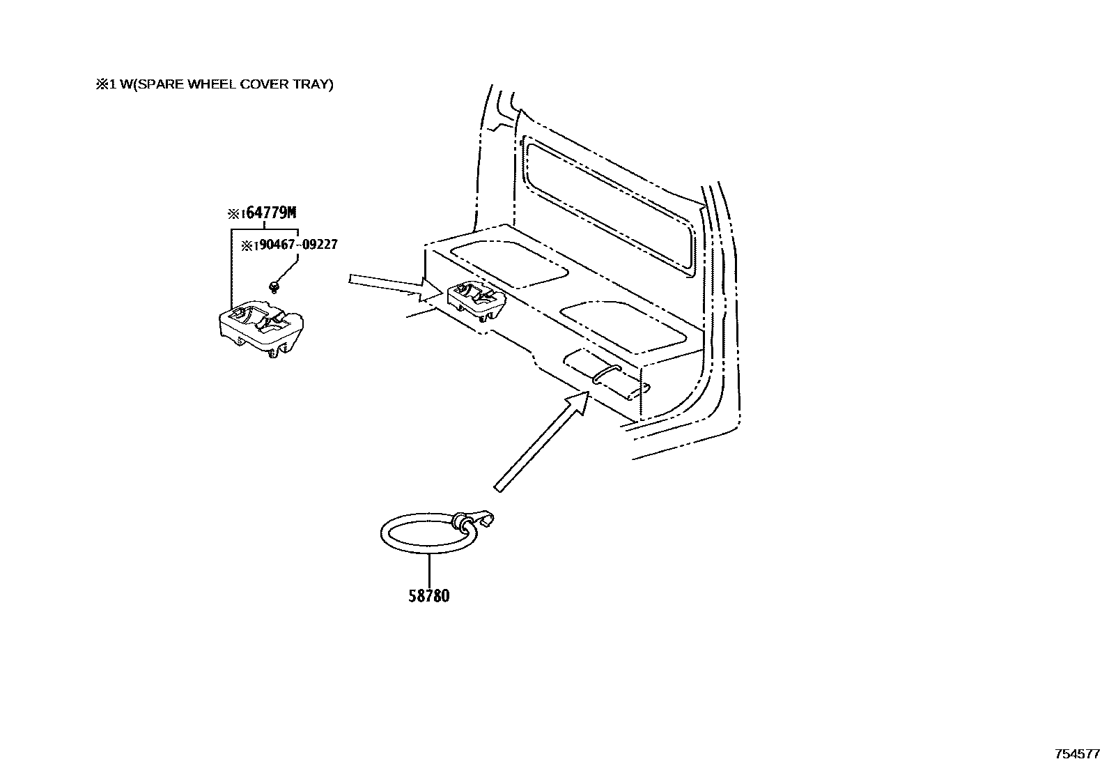 7554 — TOOL BOX & LICENSE PLATE BRACKET