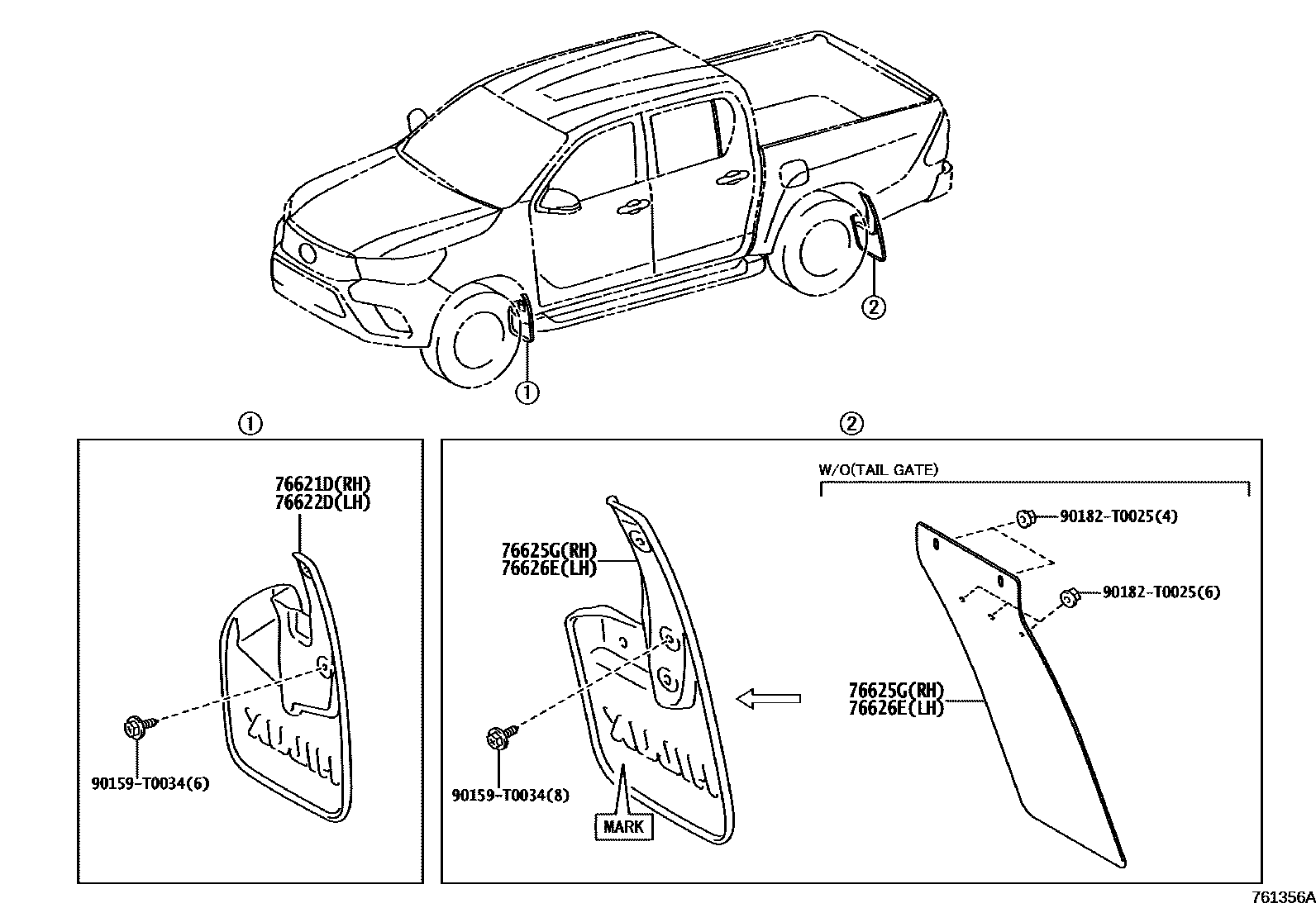 7652 — SPOILER & SIDE MUDGUARD
