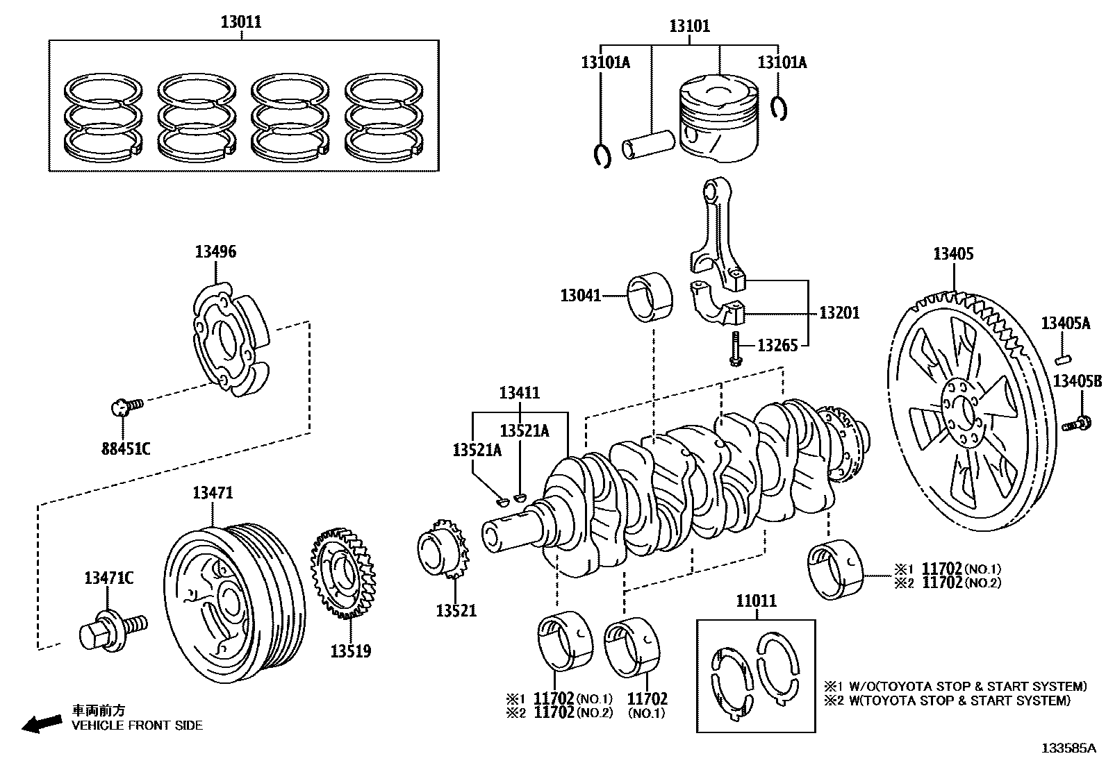 1301 — CRANKSHAFT & PISTON