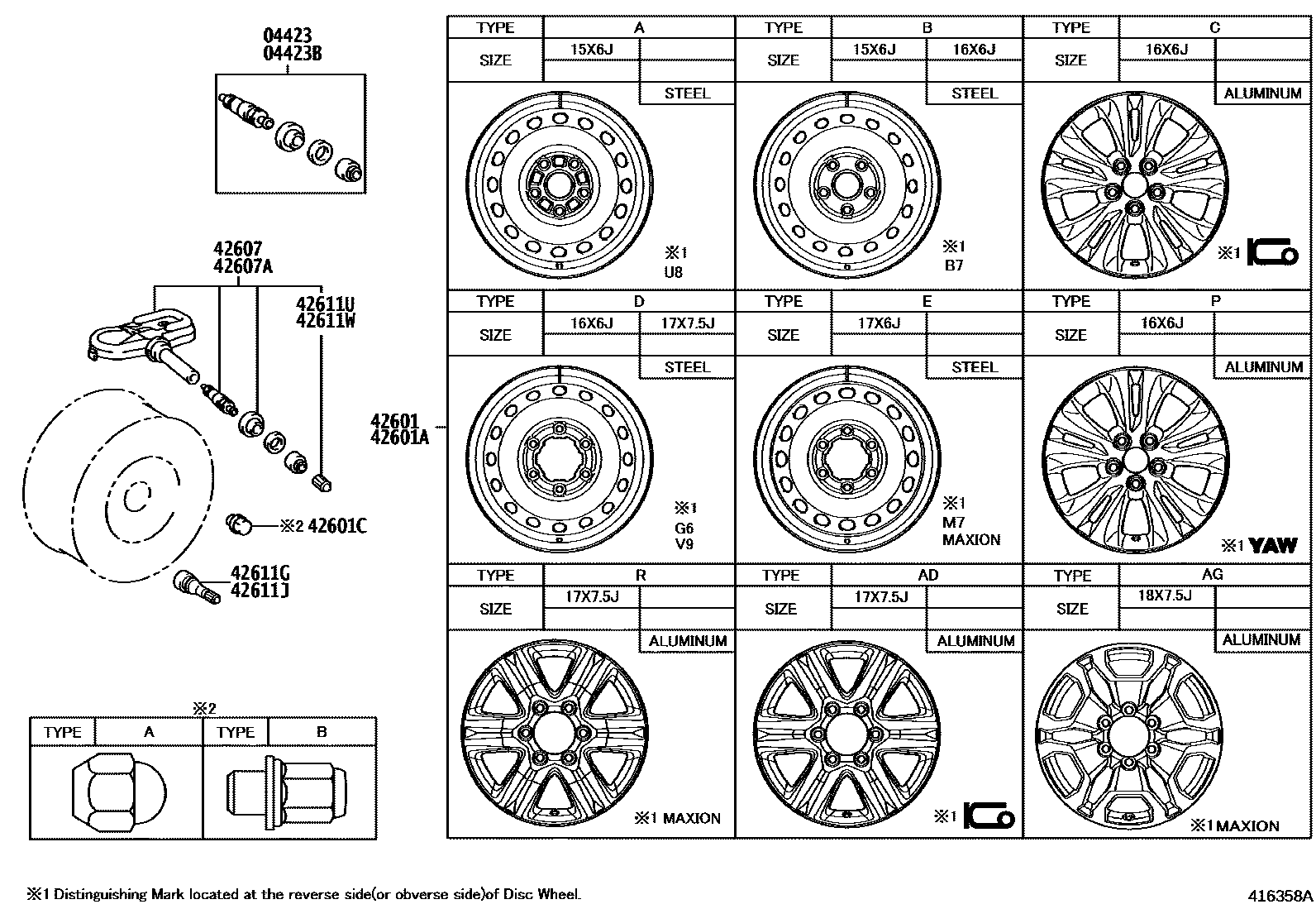 4103 — DISC WHEEL & WHEEL CAP