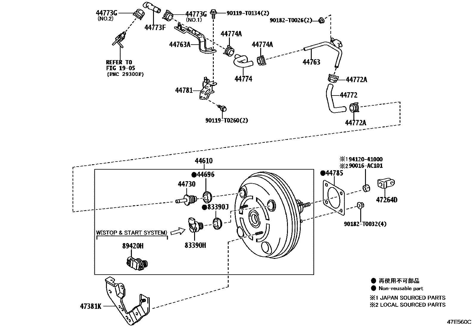 4703 — BRAKE BOOSTER & VACUUM TUBE