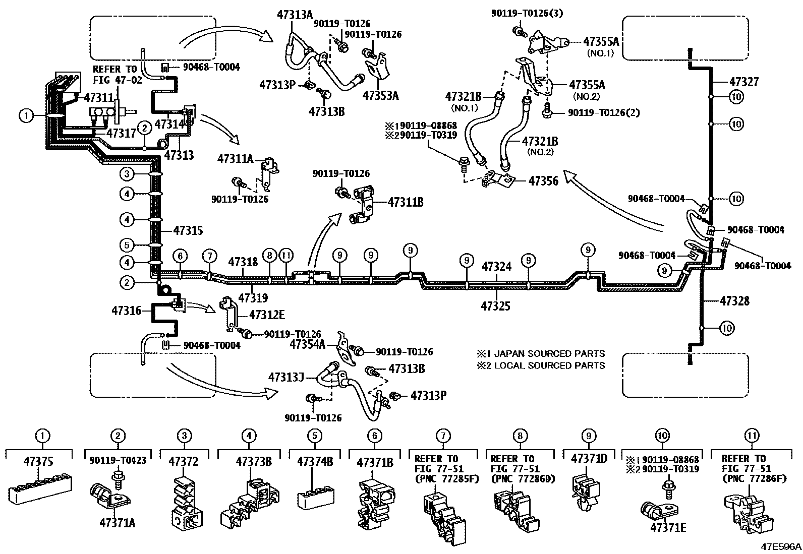 4708 — BRAKE TUBE & CLAMP