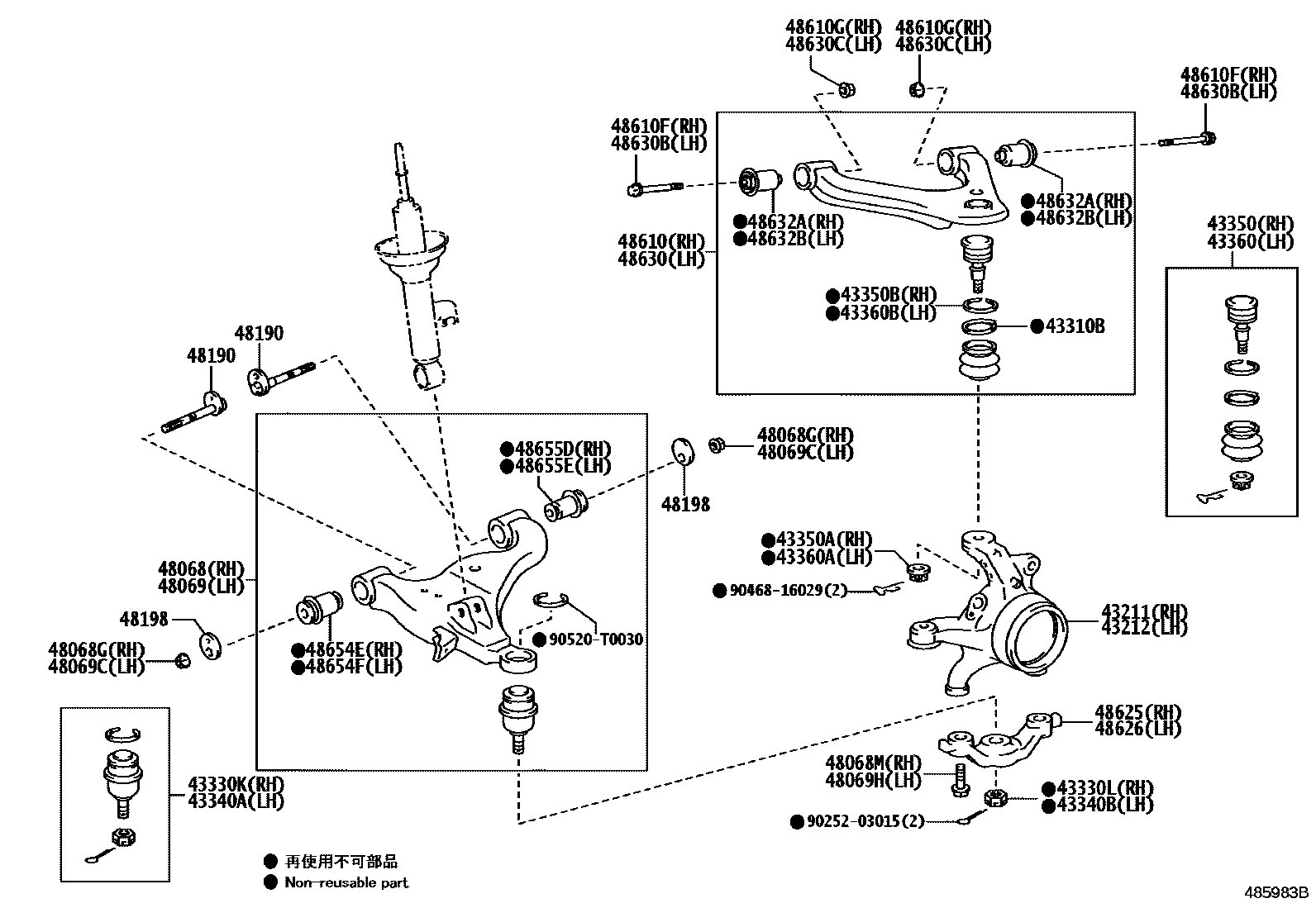 4802 — FRONT AXLE ARM & STEERING KNUCKLE