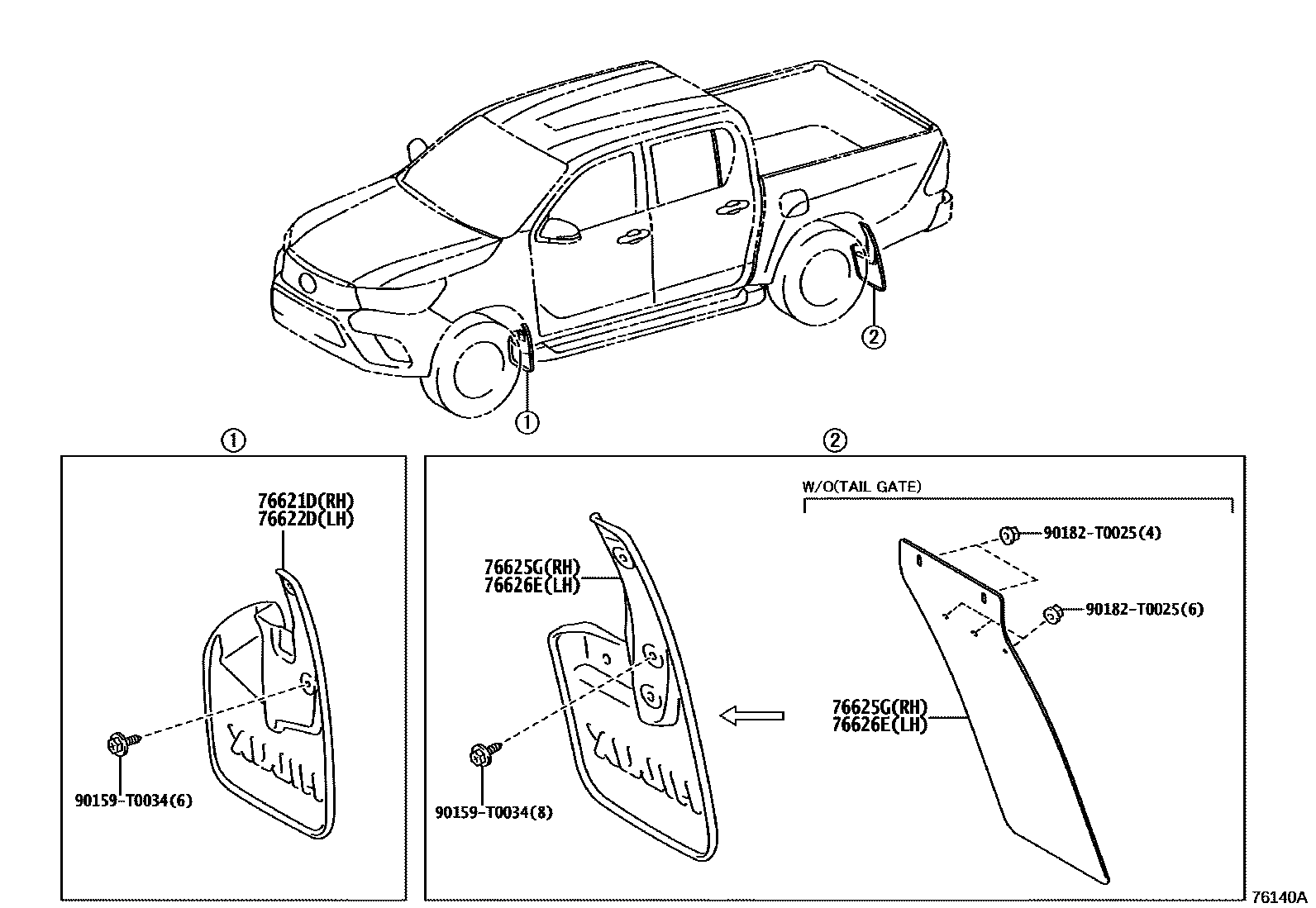 7652 — SPOILER & SIDE MUDGUARD