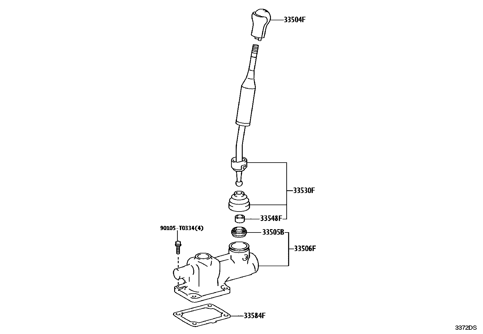3312 — SHIFT LEVER & RETAINER
