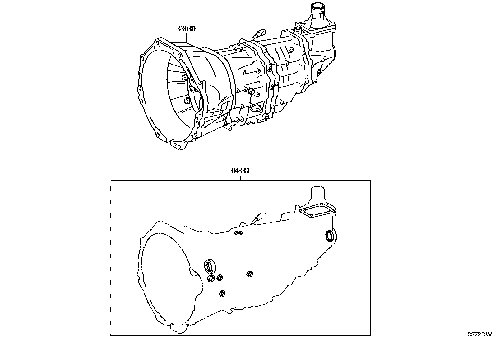 3301 — TRANSAXLE OR TRANSMISSION ASSY & GASKET KIT (MTM)
