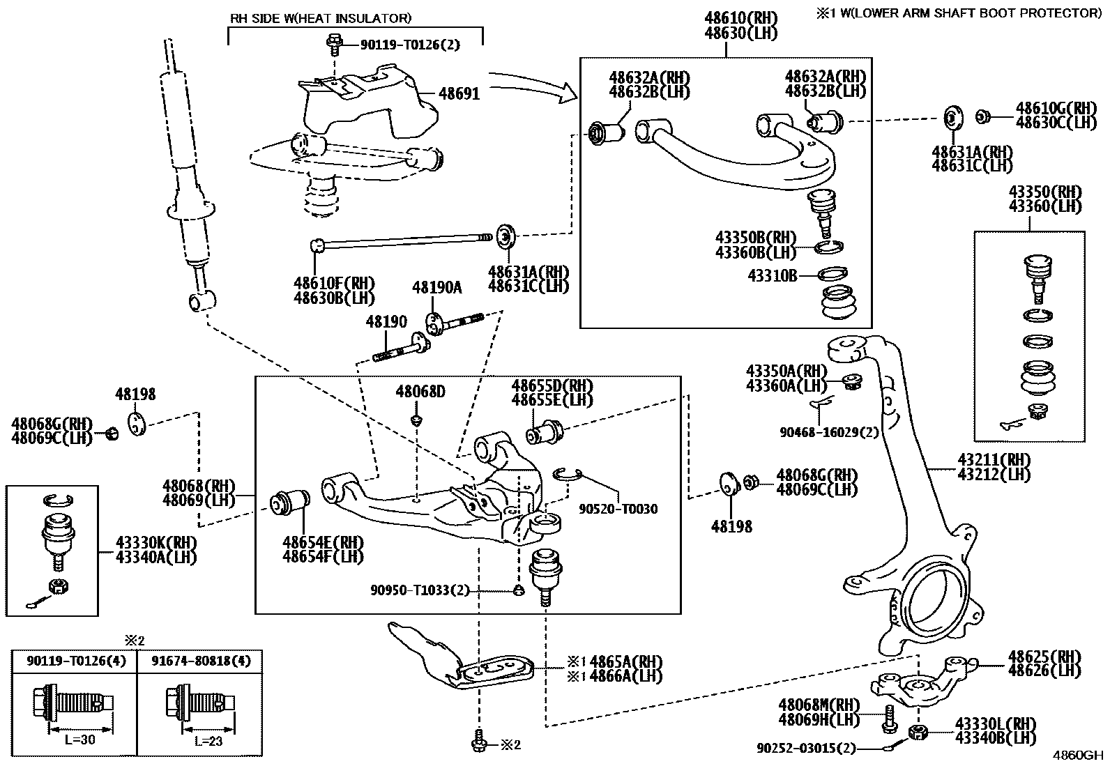 4802 — FRONT AXLE ARM & STEERING KNUCKLE