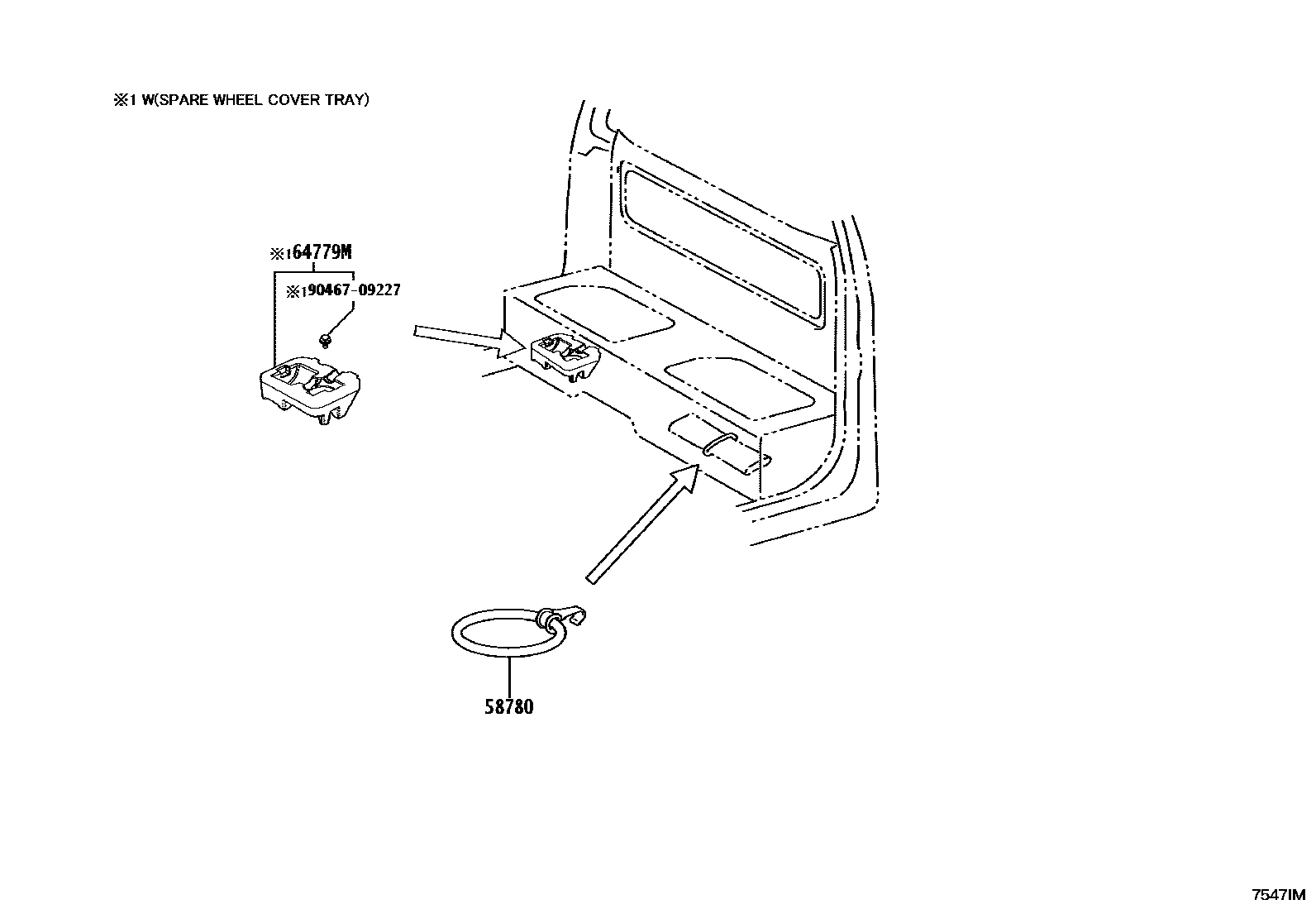 7554 — TOOL BOX & LICENSE PLATE BRACKET