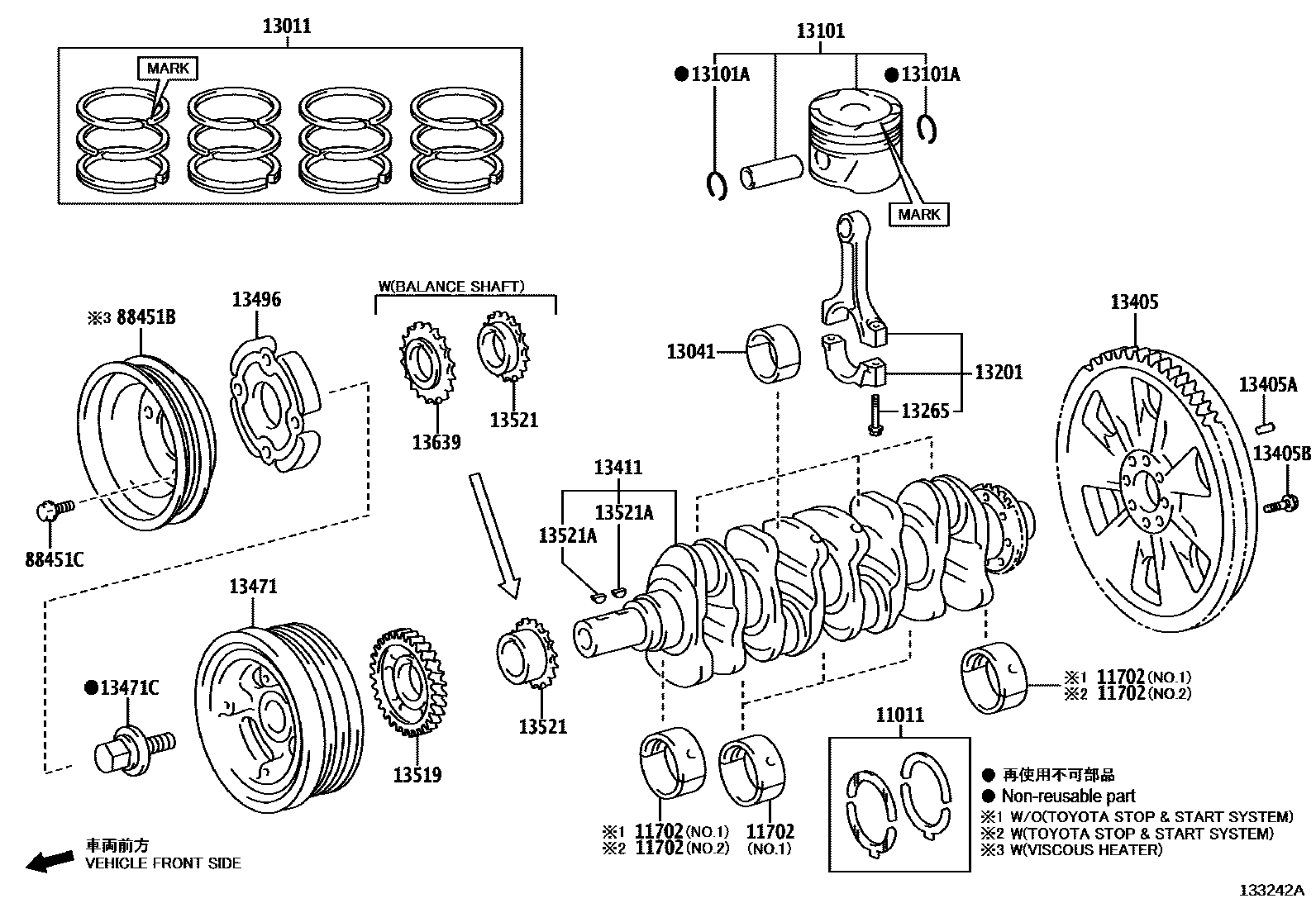 1301 — CRANKSHAFT & PISTON