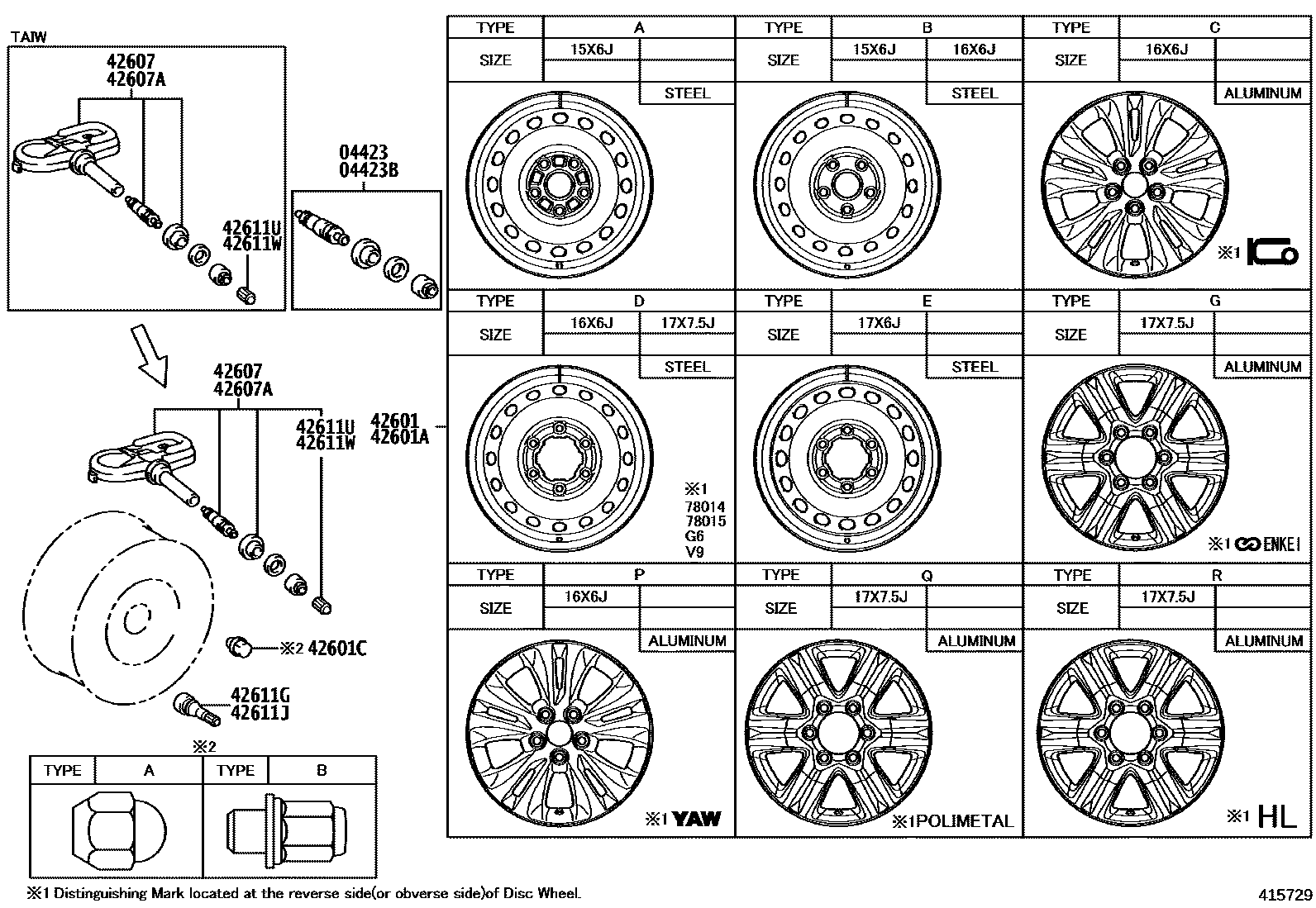4103 — DISC WHEEL & WHEEL CAP