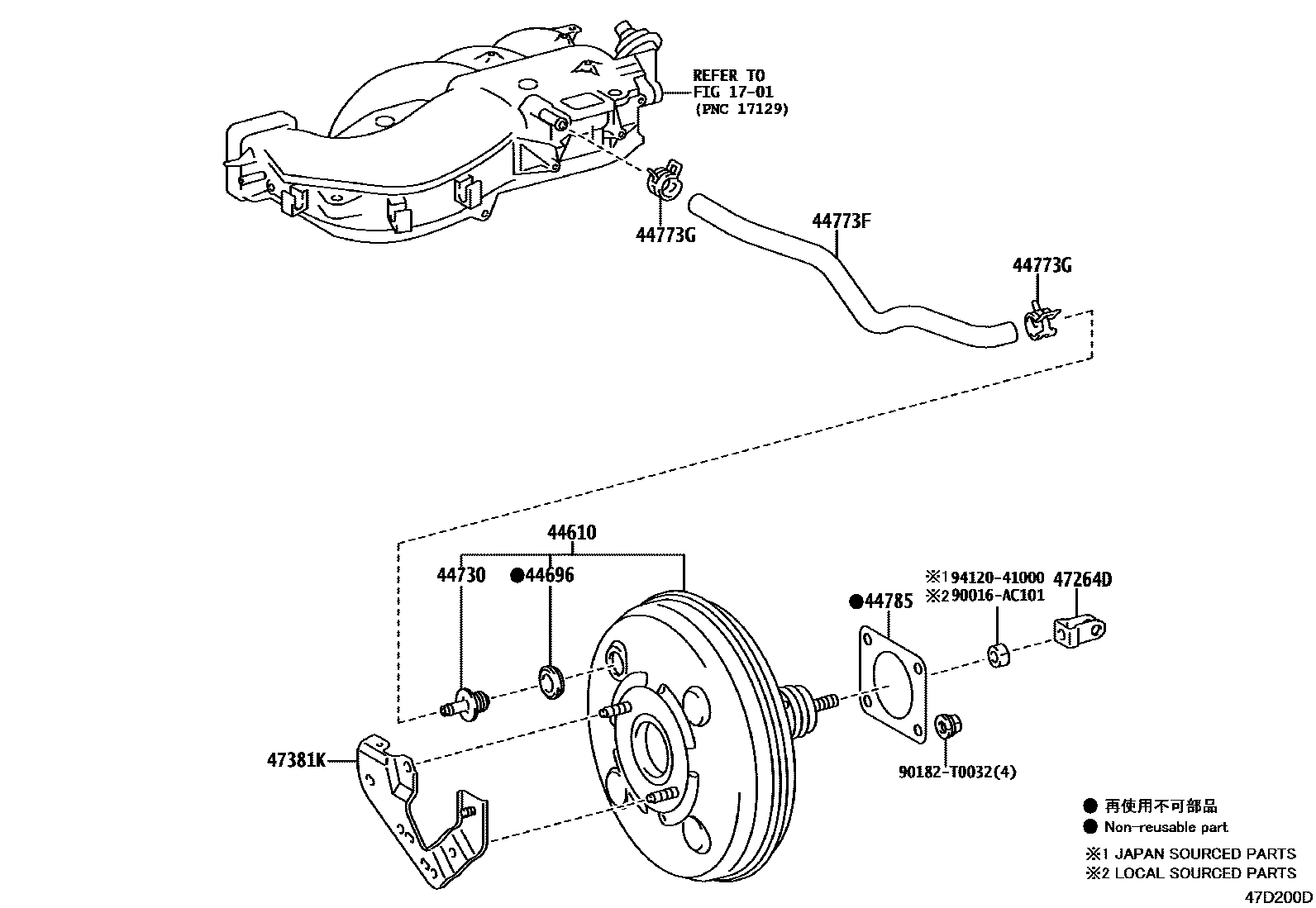 4703 — BRAKE BOOSTER & VACUUM TUBE