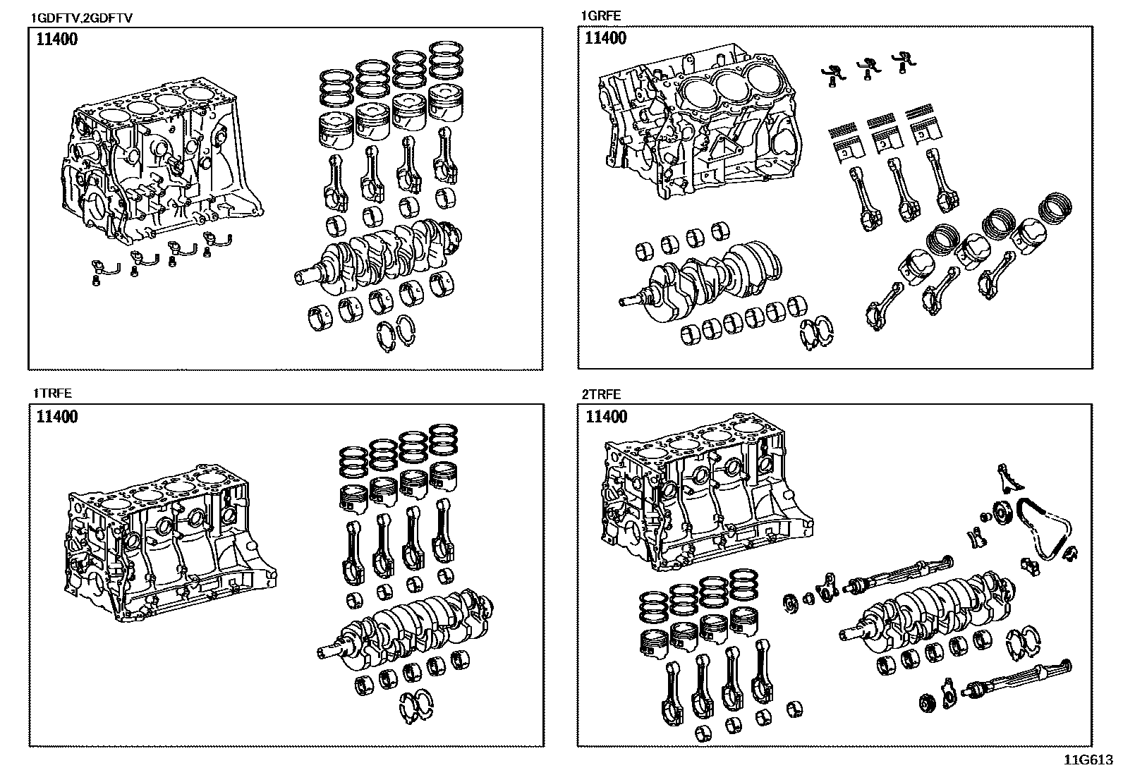 1102 — SHORT BLOCK ASSEMBLY