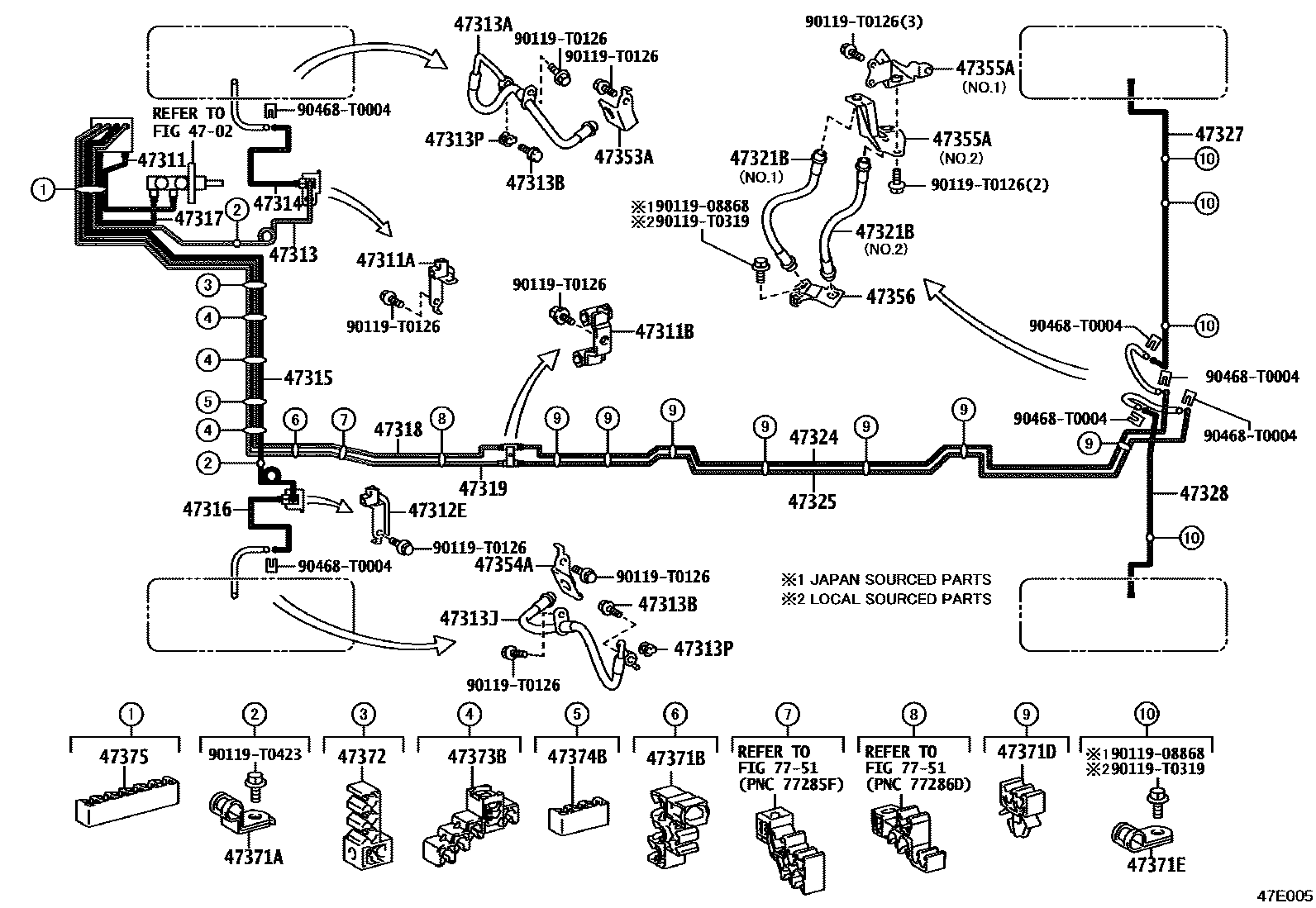 4708 — BRAKE TUBE & CLAMP