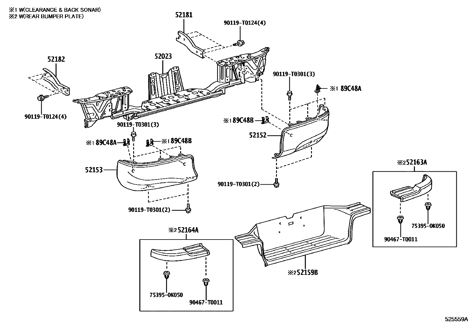 5253 — REAR BUMPER & BUMPER STAY