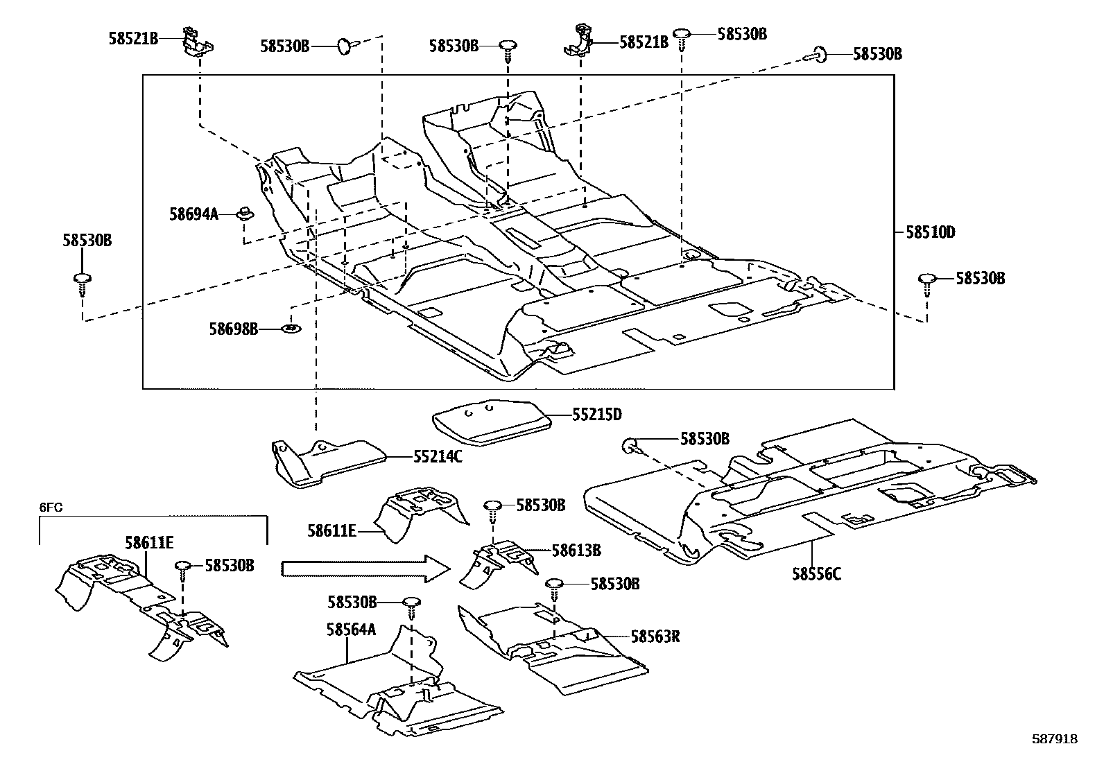 5854 — FLOOR MAT & SILENCER PAD