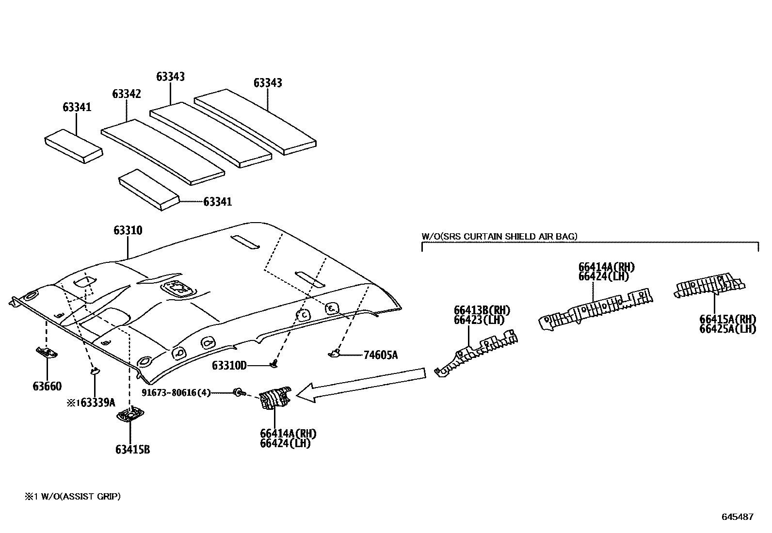 6452 — ROOF HEADLINING & SILENCER PAD