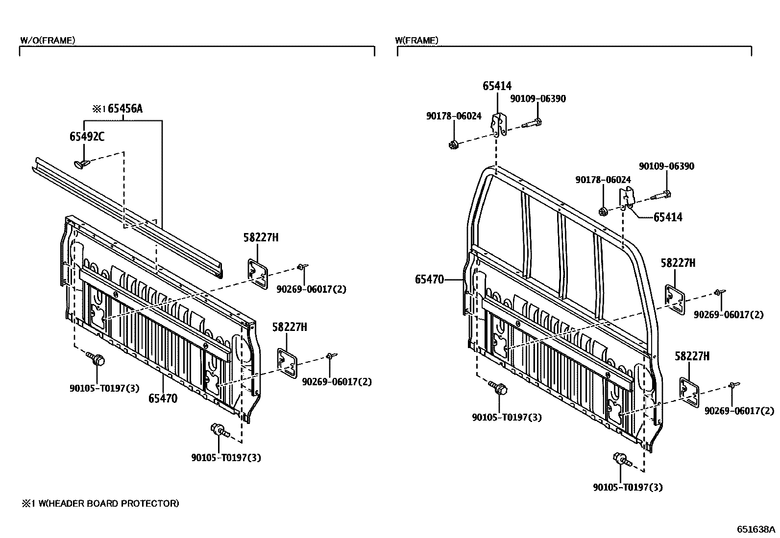 6553 — REAR BODY GUARD FRAME & TAIL GATE