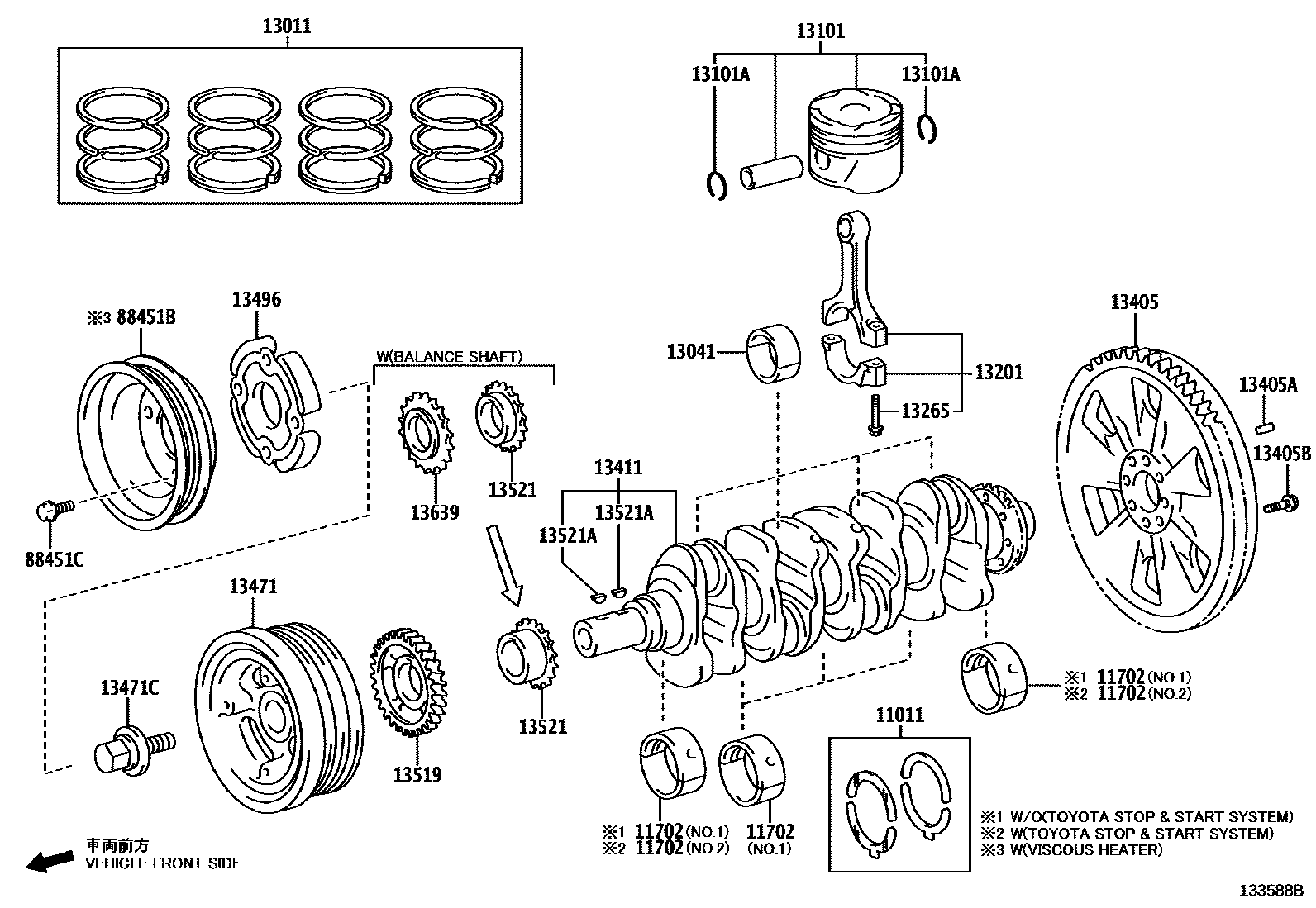 1301 — CRANKSHAFT & PISTON