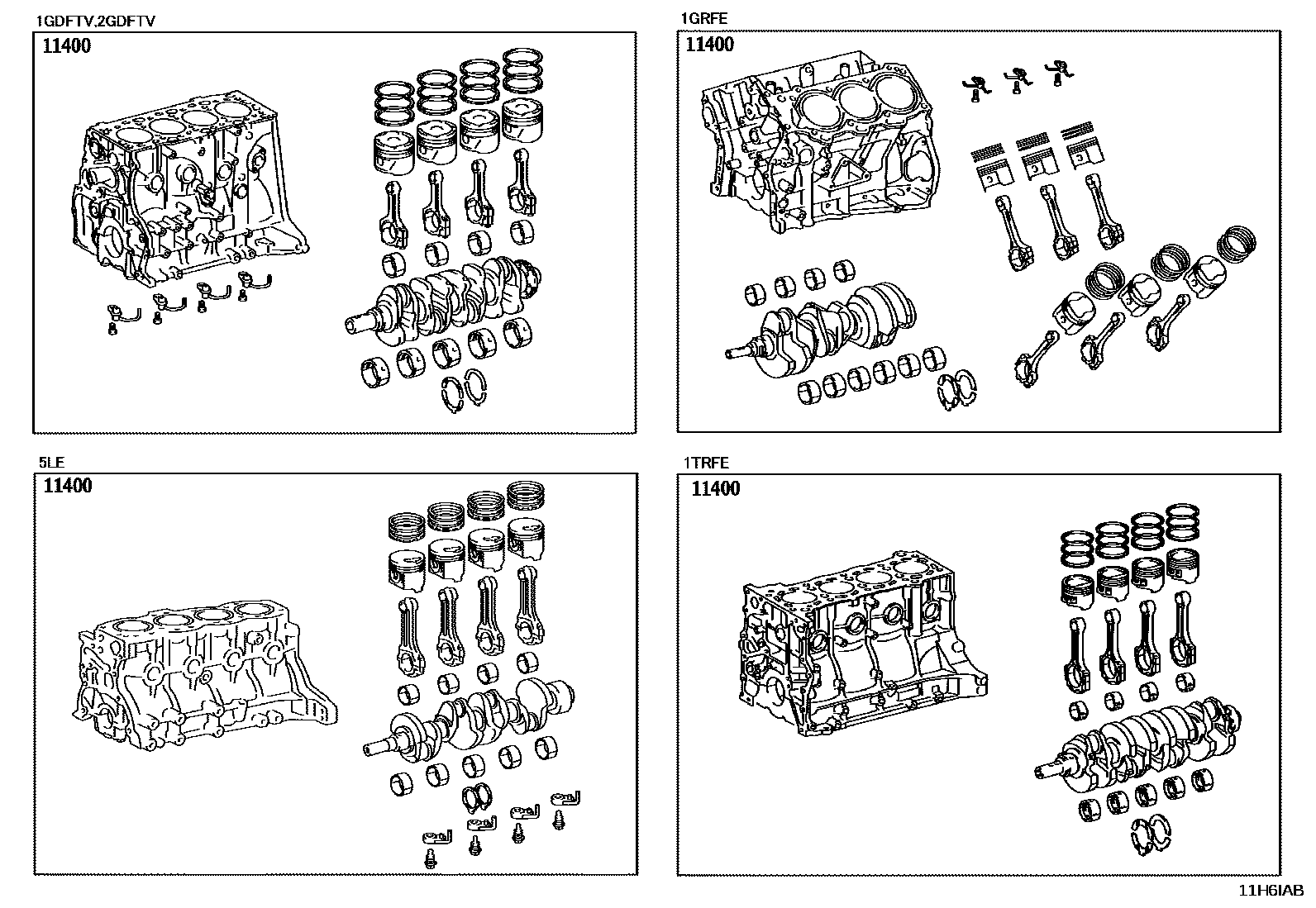 1102 — SHORT BLOCK ASSEMBLY