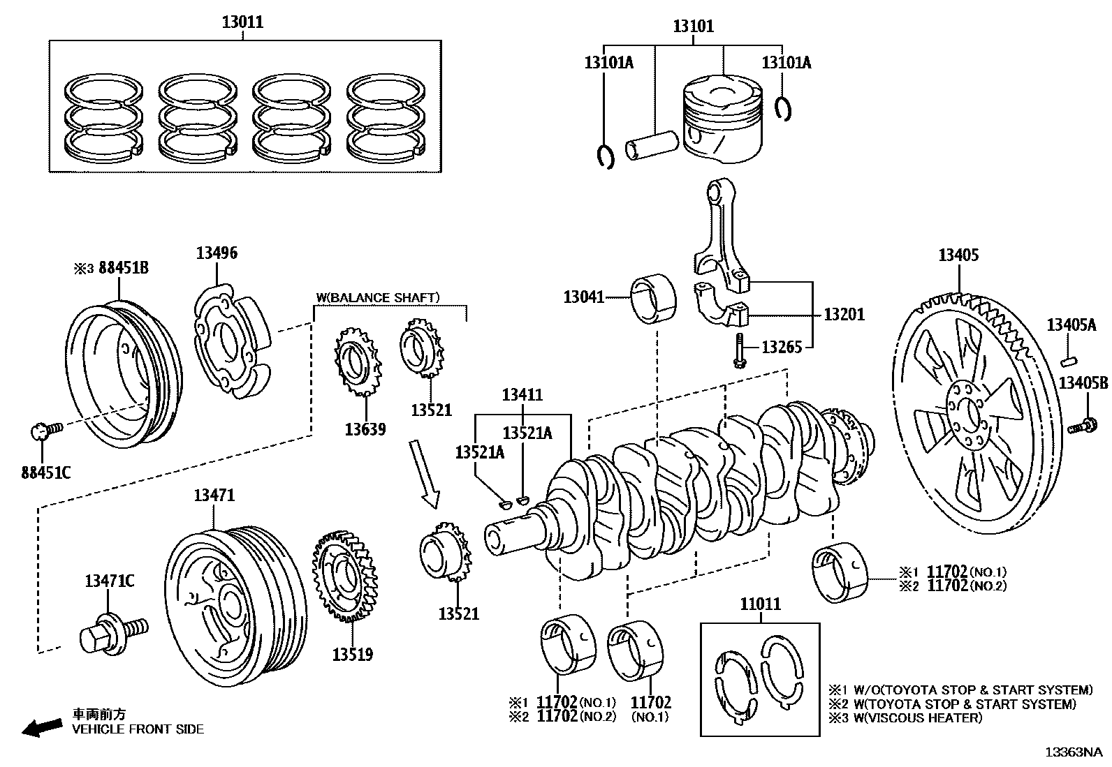 1301 — CRANKSHAFT & PISTON
