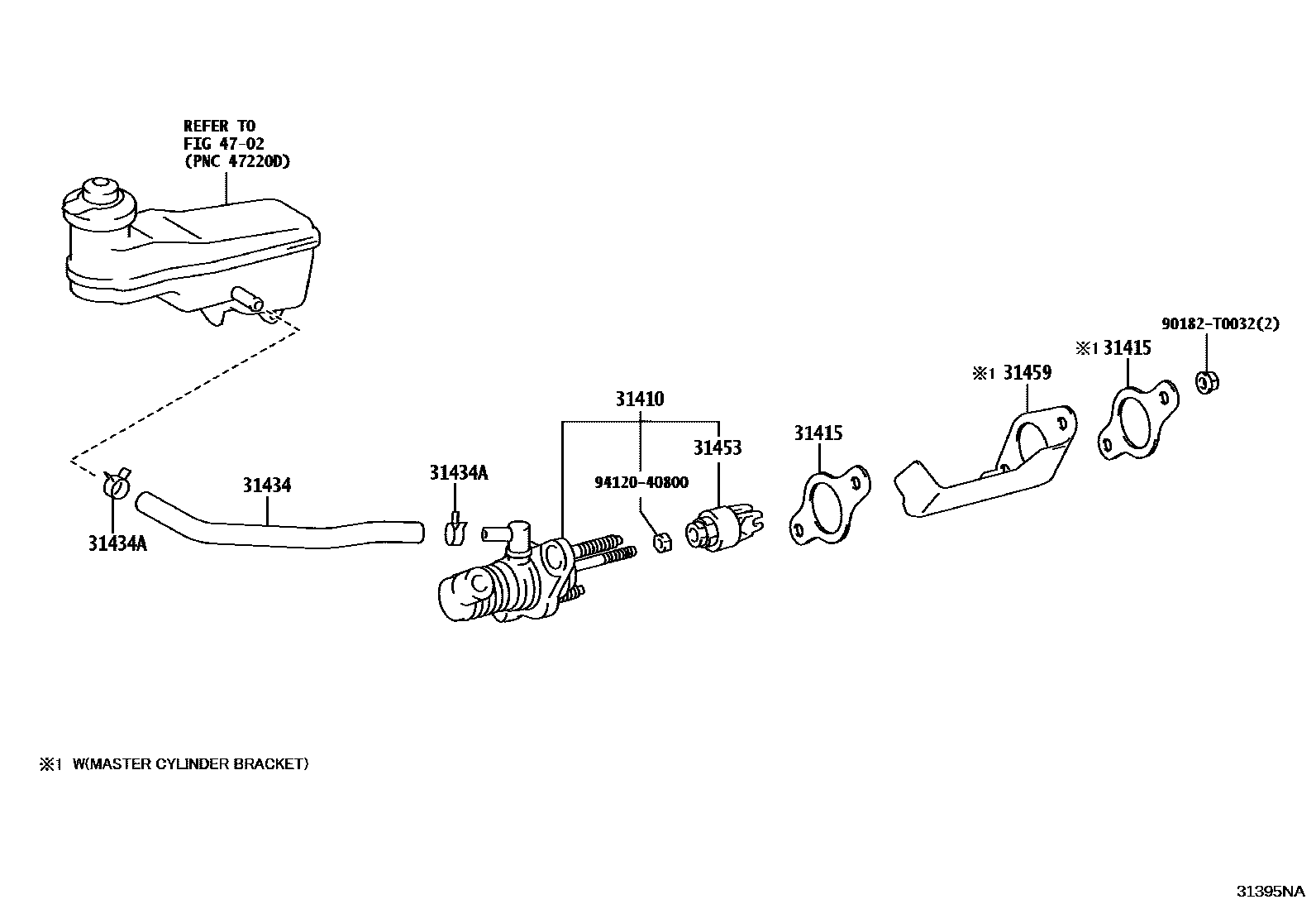 3103 — CLUTCH MASTER CYLINDER