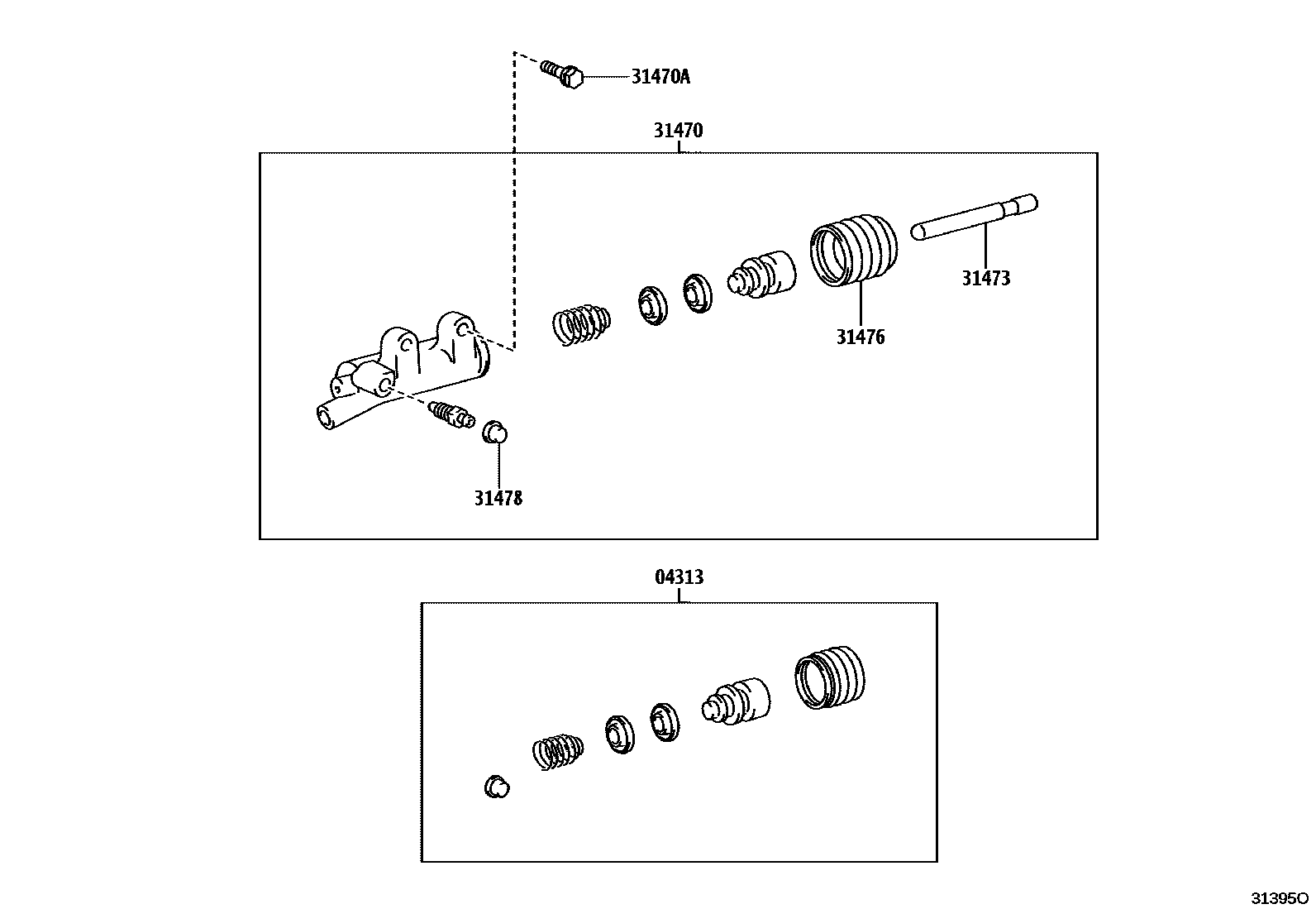 3105 — CLUTCH RELEASE CYLINDER