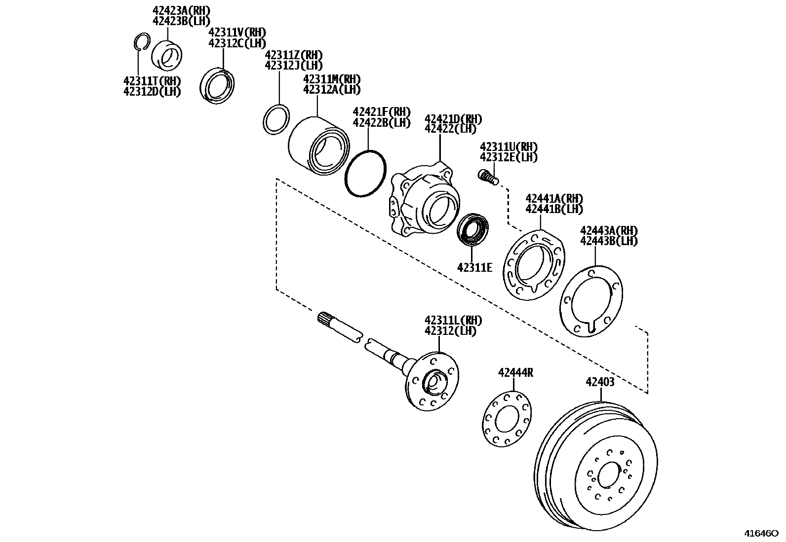 4102 — REAR AXLE SHAFT & HUB