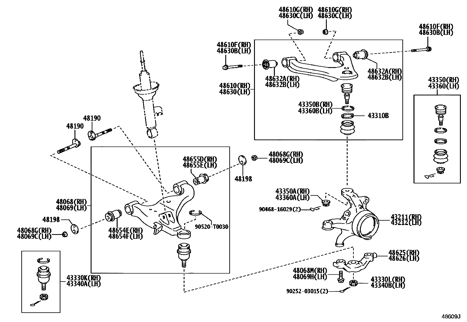 4802 — FRONT AXLE ARM & STEERING KNUCKLE
