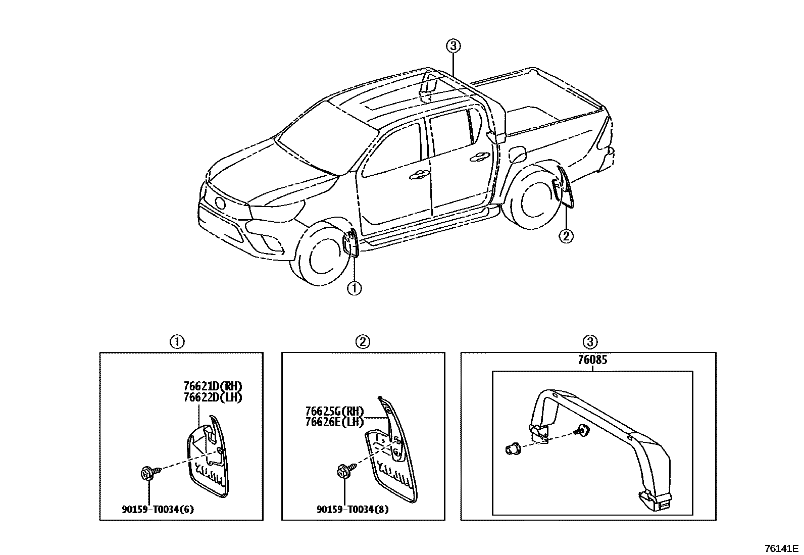 7652 — SPOILER & SIDE MUDGUARD