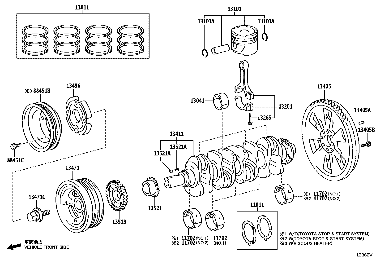 1301 — CRANKSHAFT & PISTON