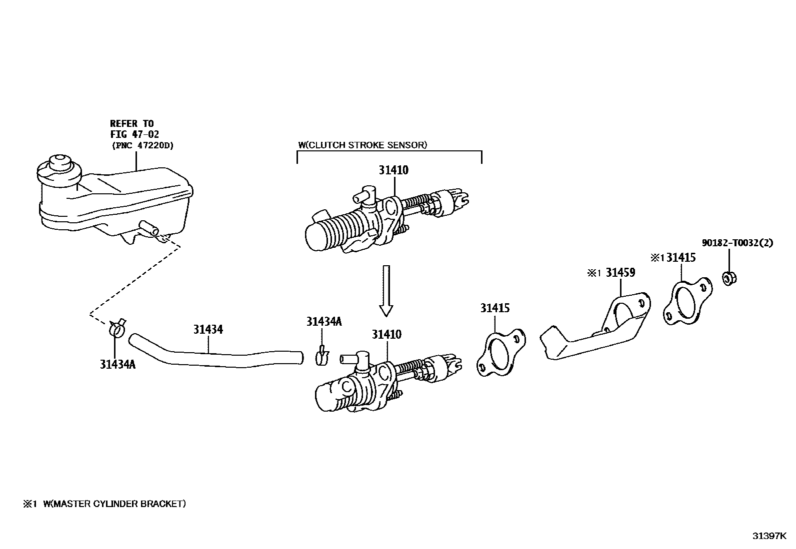 3103 — CLUTCH MASTER CYLINDER