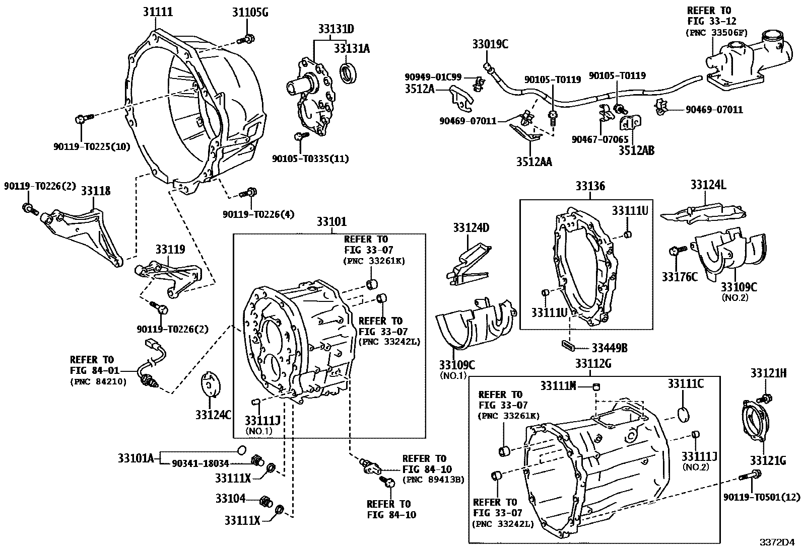 3302 — CLUTCH HOUSING & TRANSMISSION CASE (MTM)