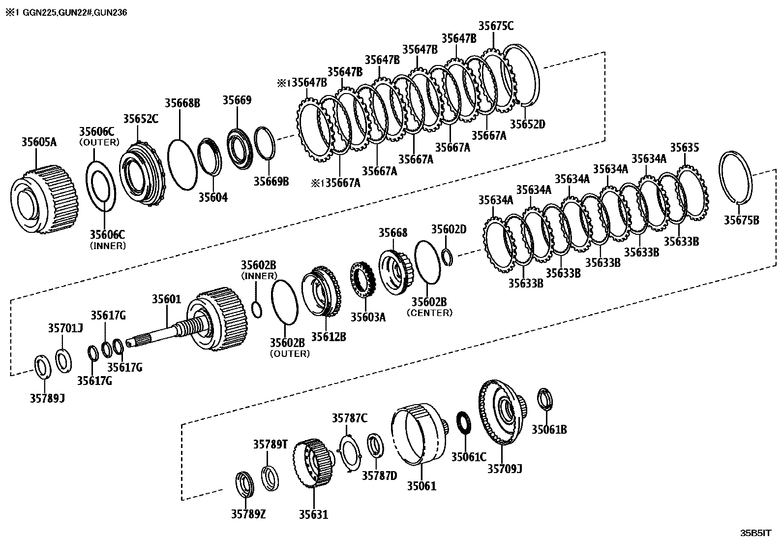 3507 — BRAKE BAND & MULTIPLE DISC CLUTCH (ATM)