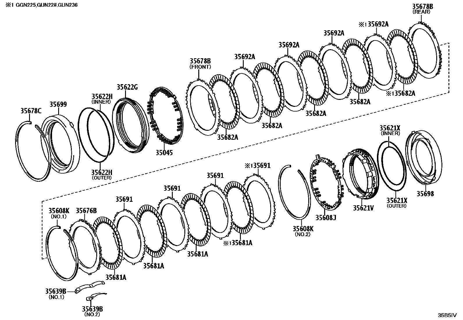 3508 — CENTER SUPPORT & PLANETARY SUN GEAR (ATM)