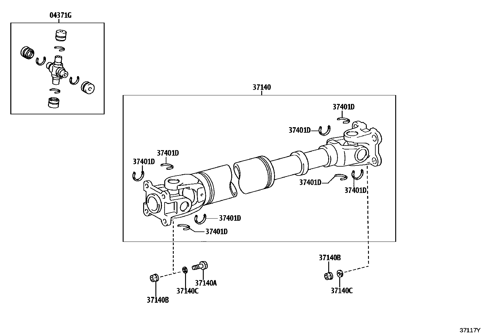 3701 — PROPELLER SHAFT & UNIVERSAL JOINT