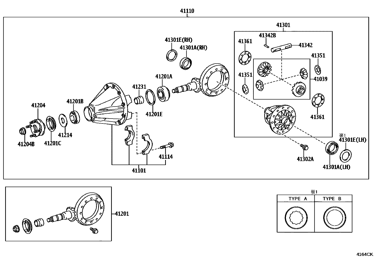 4101 — REAR AXLE HOUSING & DIFFERENTIAL
