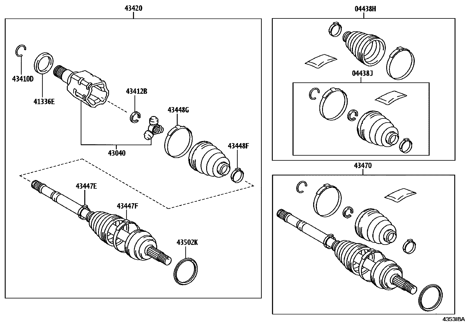 4302 — FRONT DRIVE SHAFT