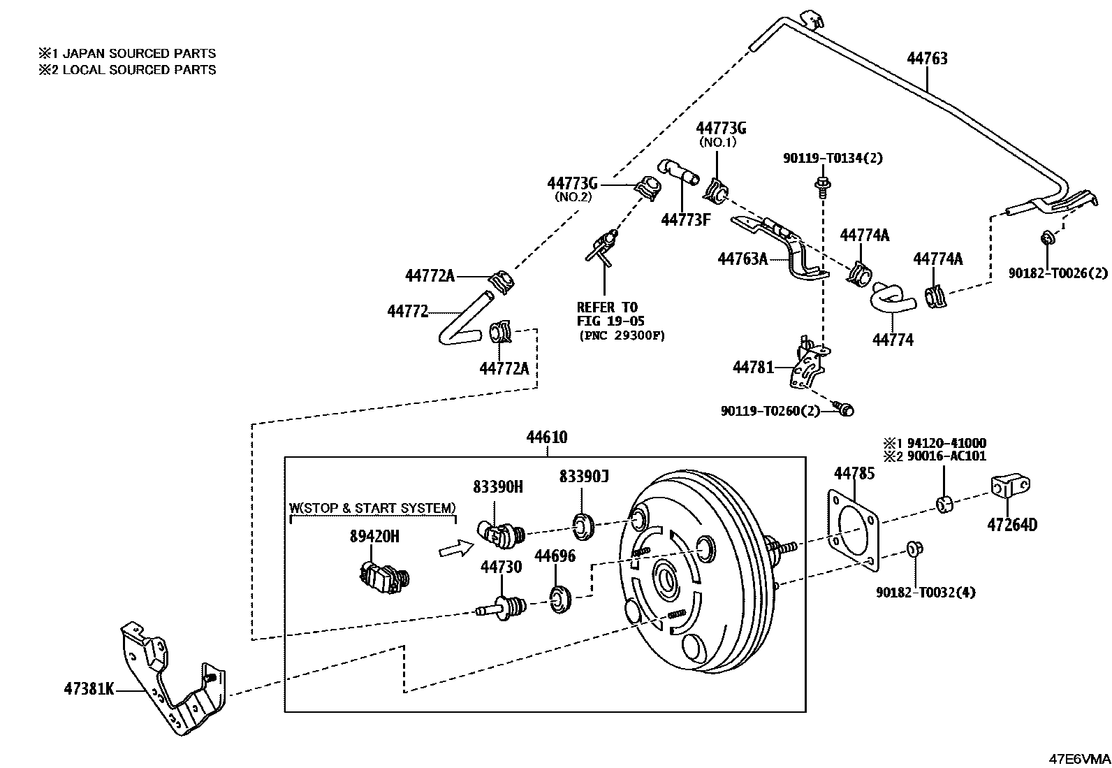4703 — BRAKE BOOSTER & VACUUM TUBE