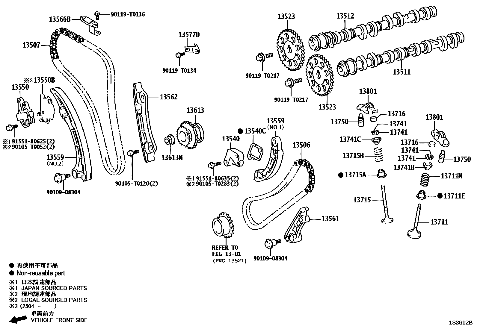1302 — CAMSHAFT & VALVE