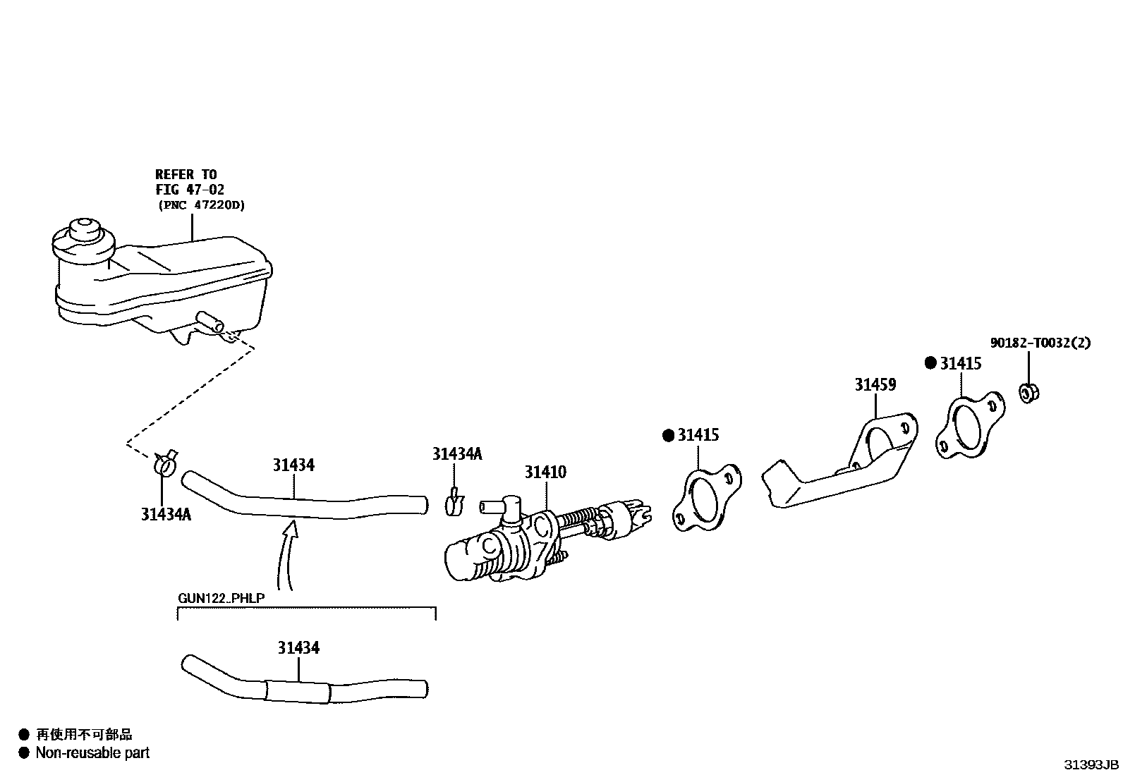 3103 — CLUTCH MASTER CYLINDER