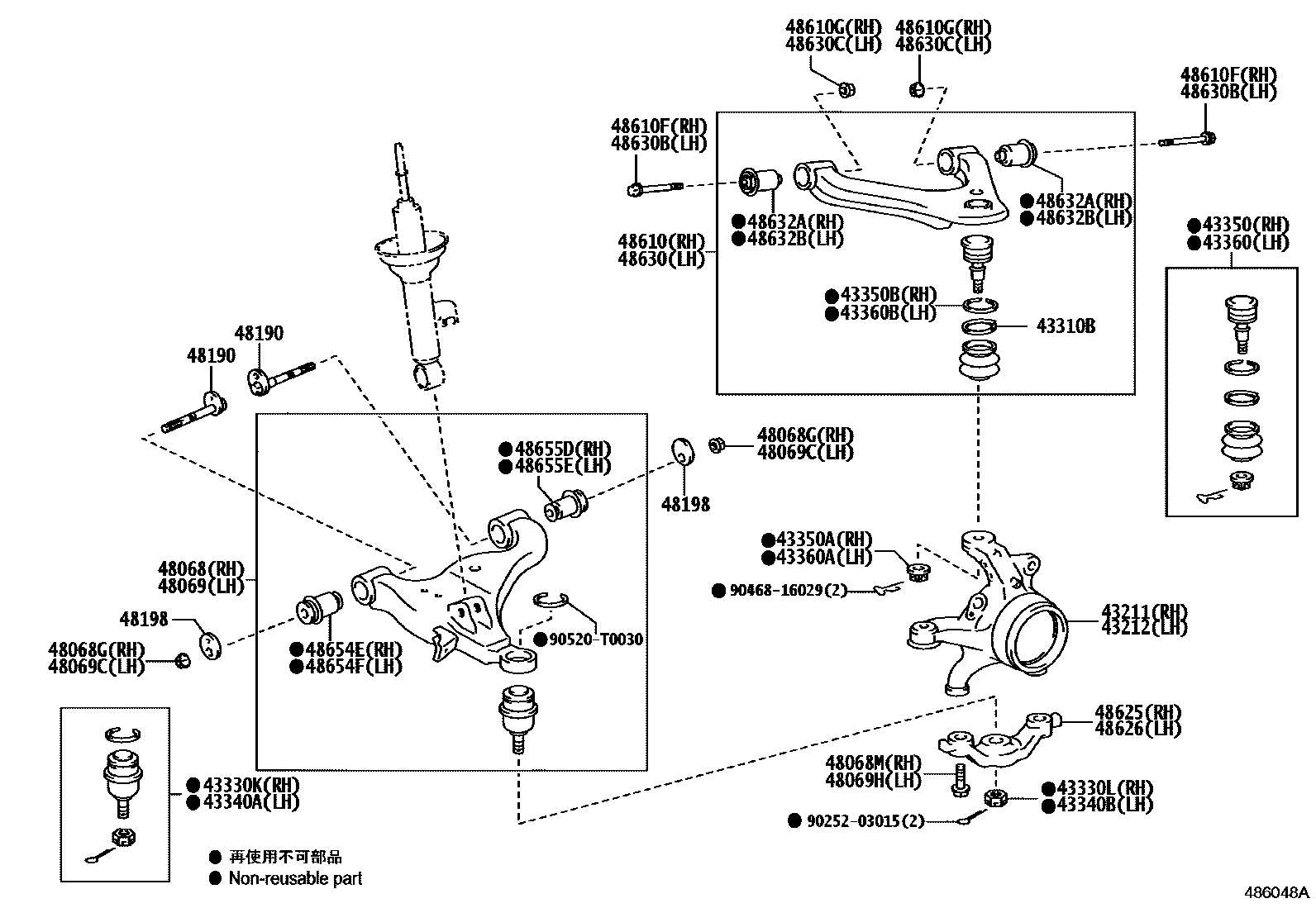 4802 — FRONT AXLE ARM & STEERING KNUCKLE