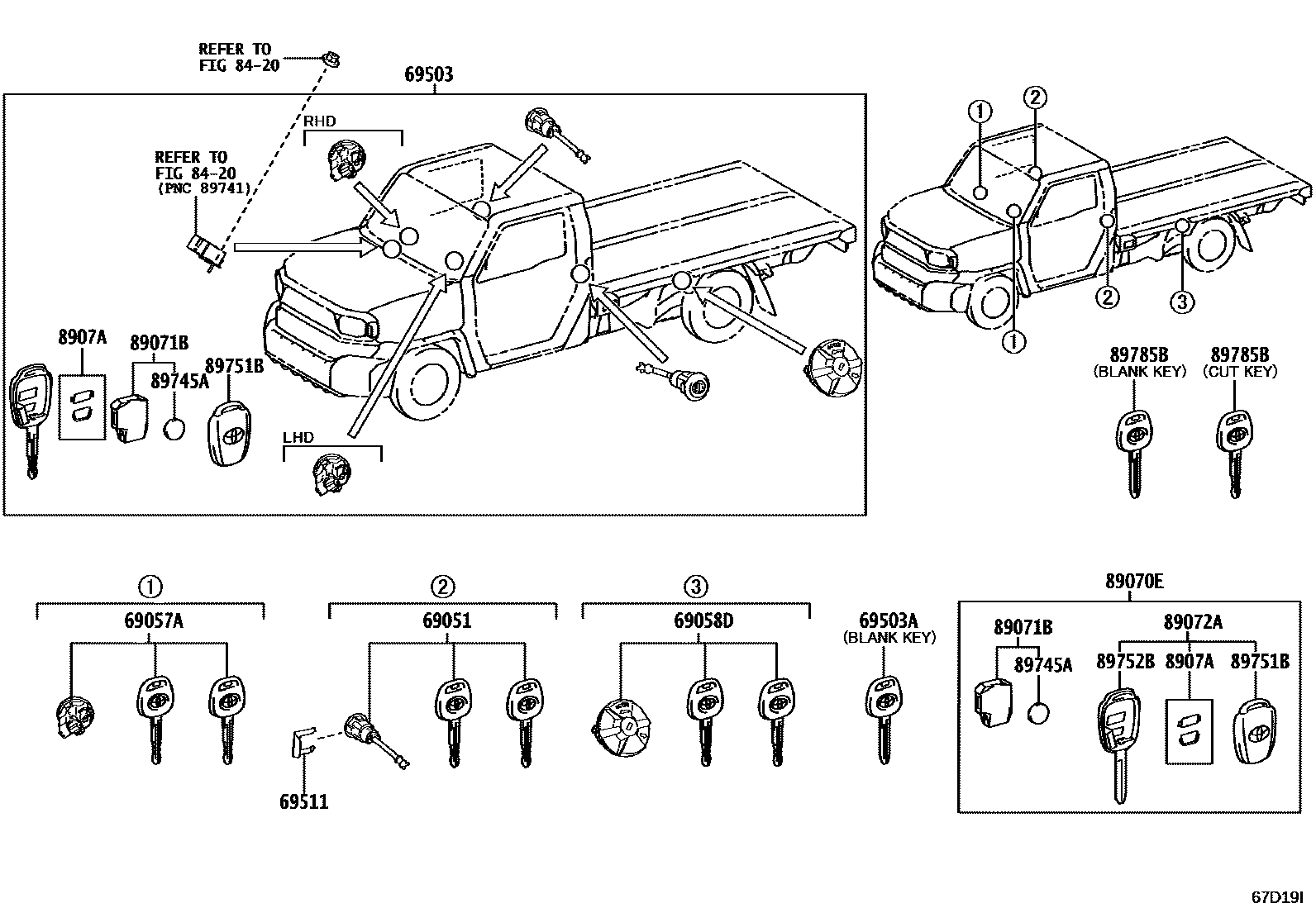 6765 — LOCK CYLINDER SET
