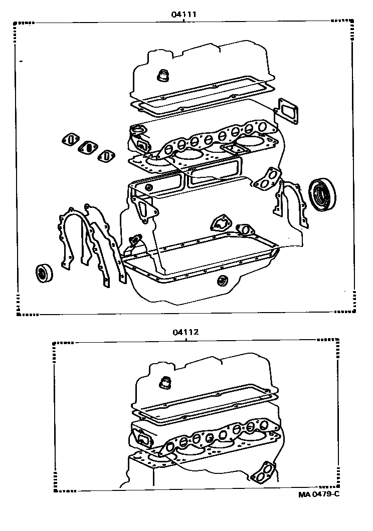 1103 — ENGINE OVERHAUL GASKET KIT