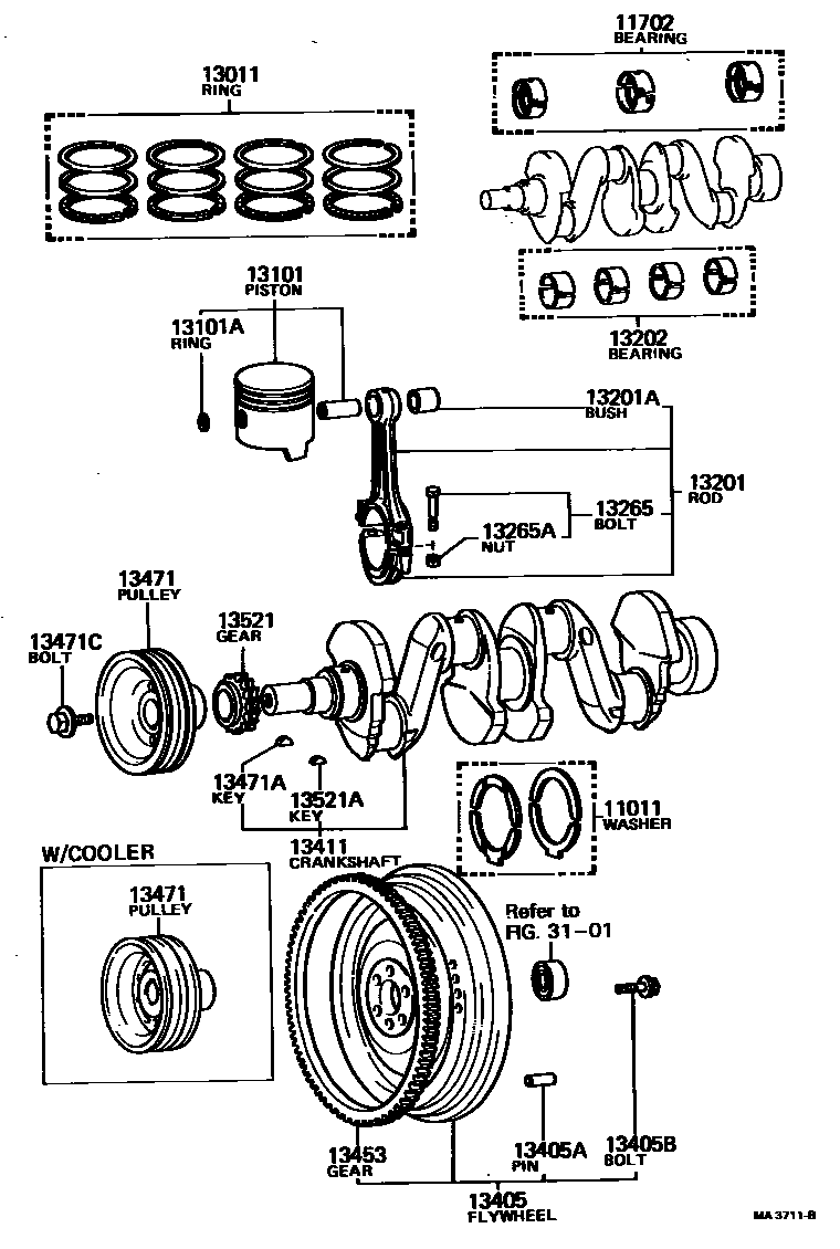 1301 — CRANKSHAFT & PISTON