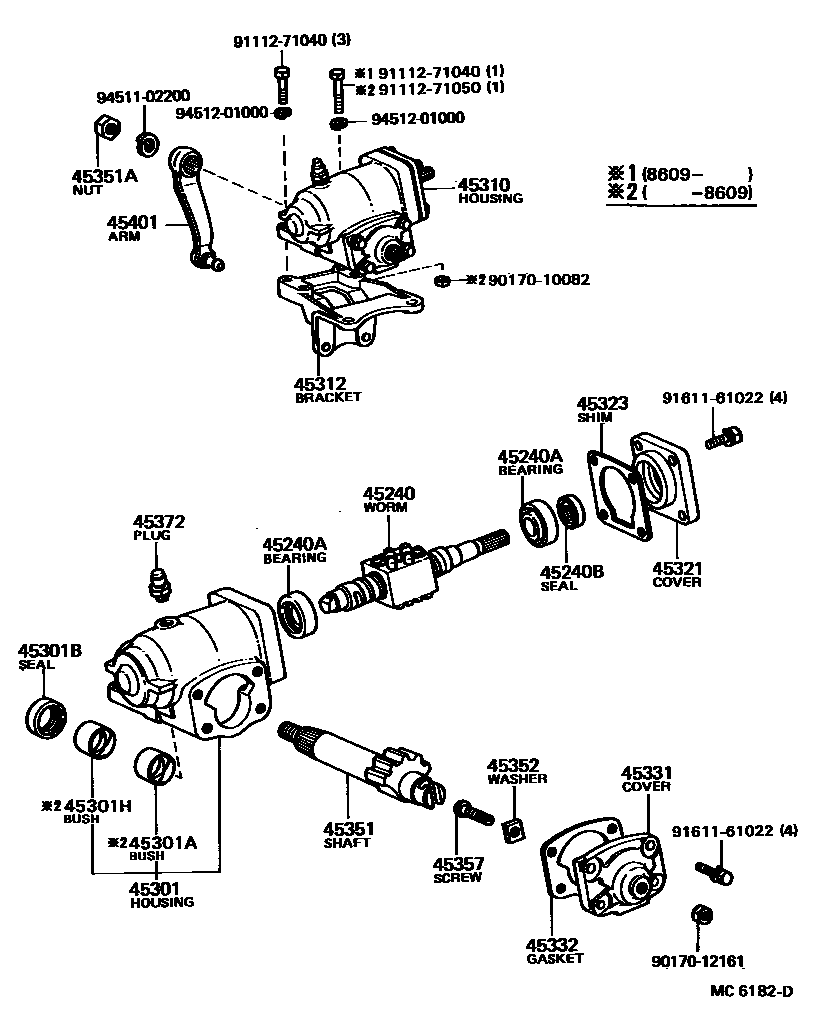 4505 — FRONT STEERING GEAR & LINK