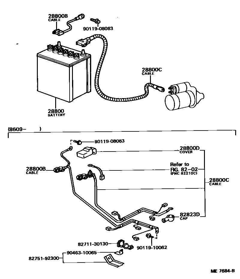 8201 — BATTERY & BATTERY CABLE