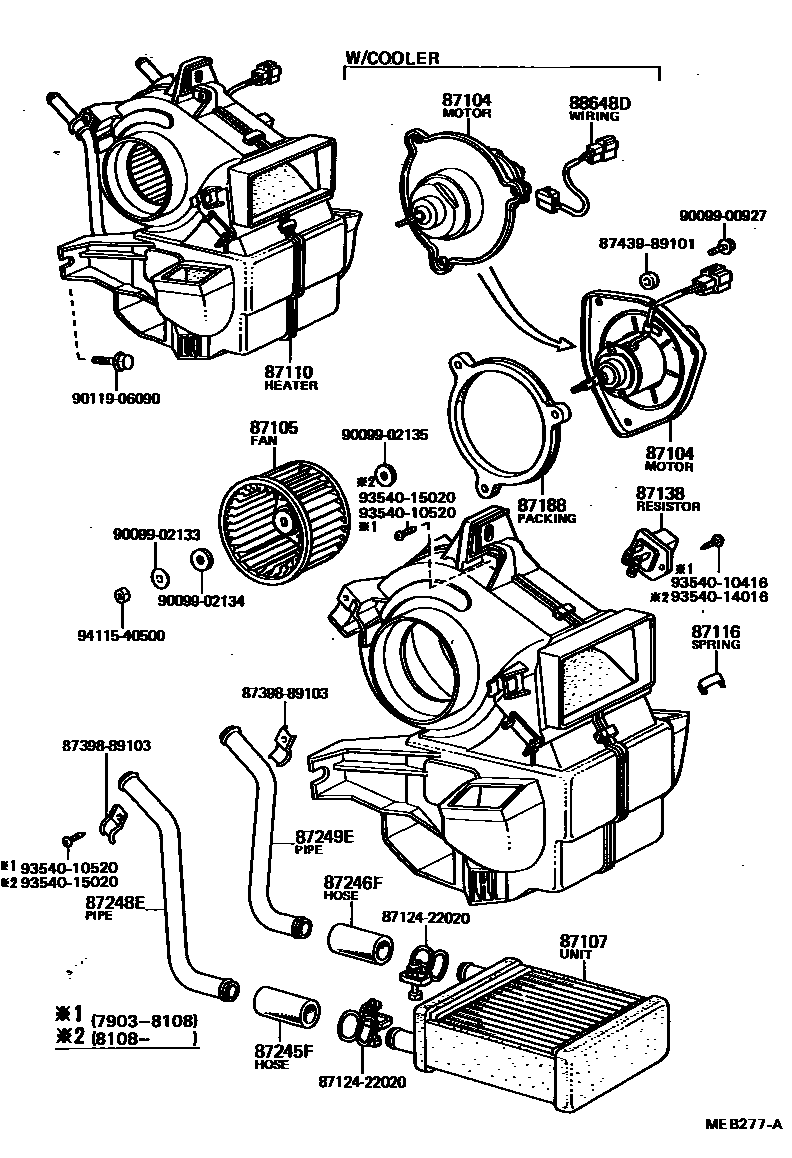 8712 — HEATING & AIR CONDITIONING - HEATER UNIT & BLOWER