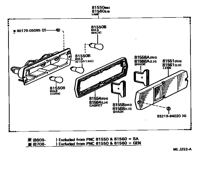 8111 — REAR COMBINATION LAMP