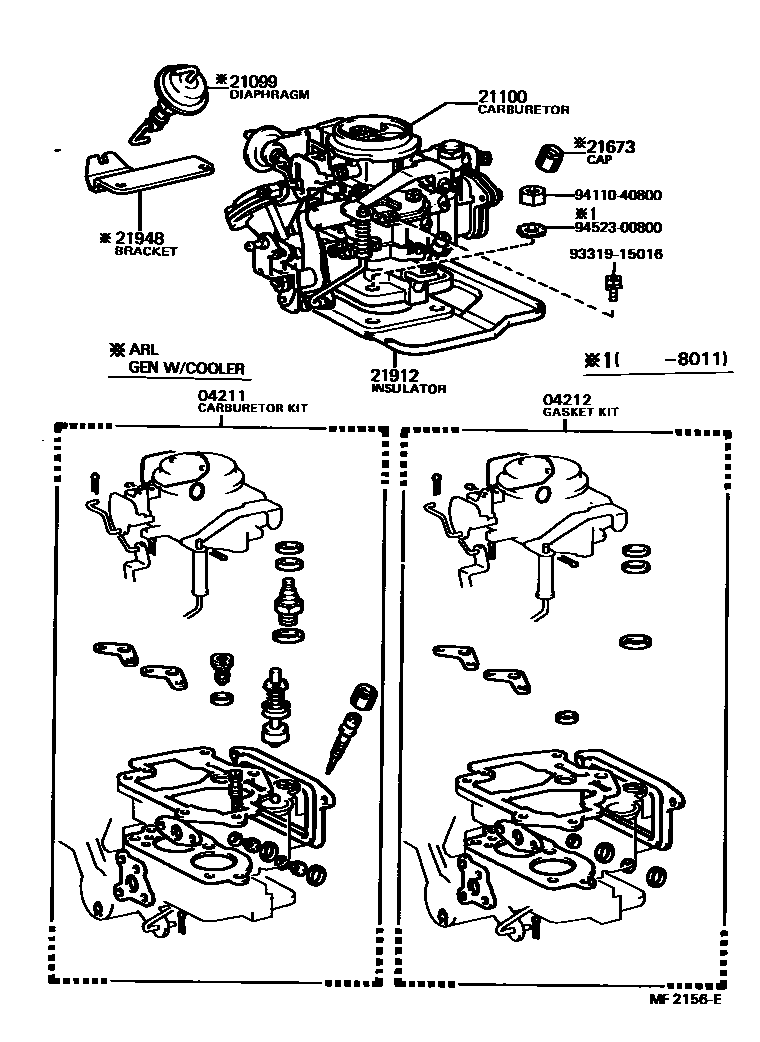 2102 — CARBURETOR ASSEMBLY