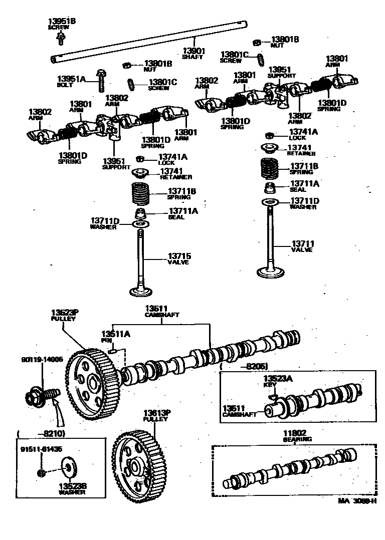 1302 — CAMSHAFT & VALVE